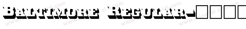 Baltimore Regular字体转换